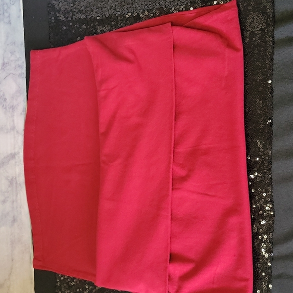 Forever21 Pencil High Waisted Skirt Women's Medium Below the Knees Red Skirt - Picture 2 of 3